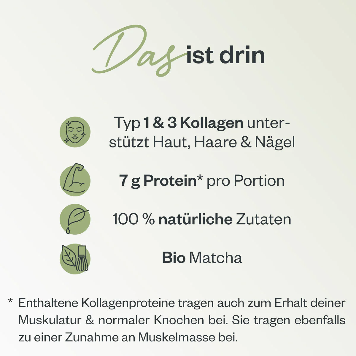 Shape & Glow 450 g | Kollagenpulver MATCHA - Image 4